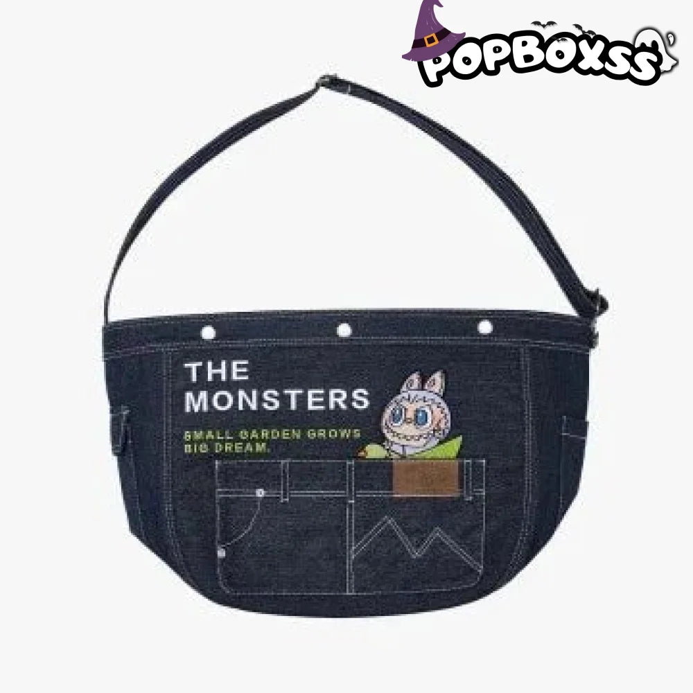 THE MONSTERS FALL IN WILDSERlES - Denim Messenger Bag - POP BOX