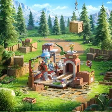 THE MONSTERS Forest Secret Base Series Blocks - Playful Home - POP BOX