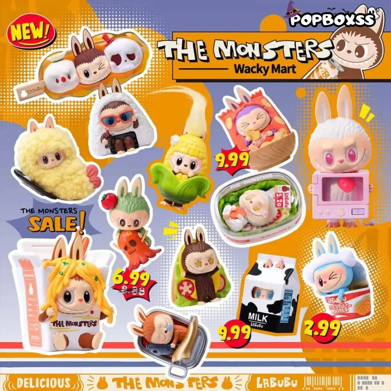 THE MONSTERS LABUBU Wacky Mart Series Figures. Blind Box - POP BOX