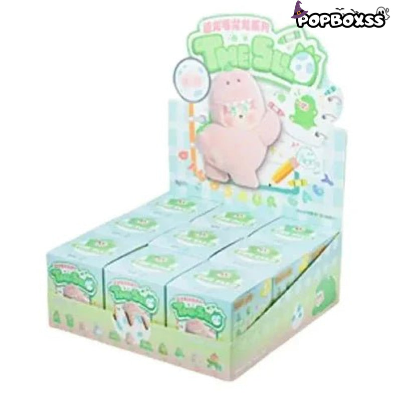 THE SLLO Dinosaur Series PVC Figures. Fuzzy Blind Box - POP BOX