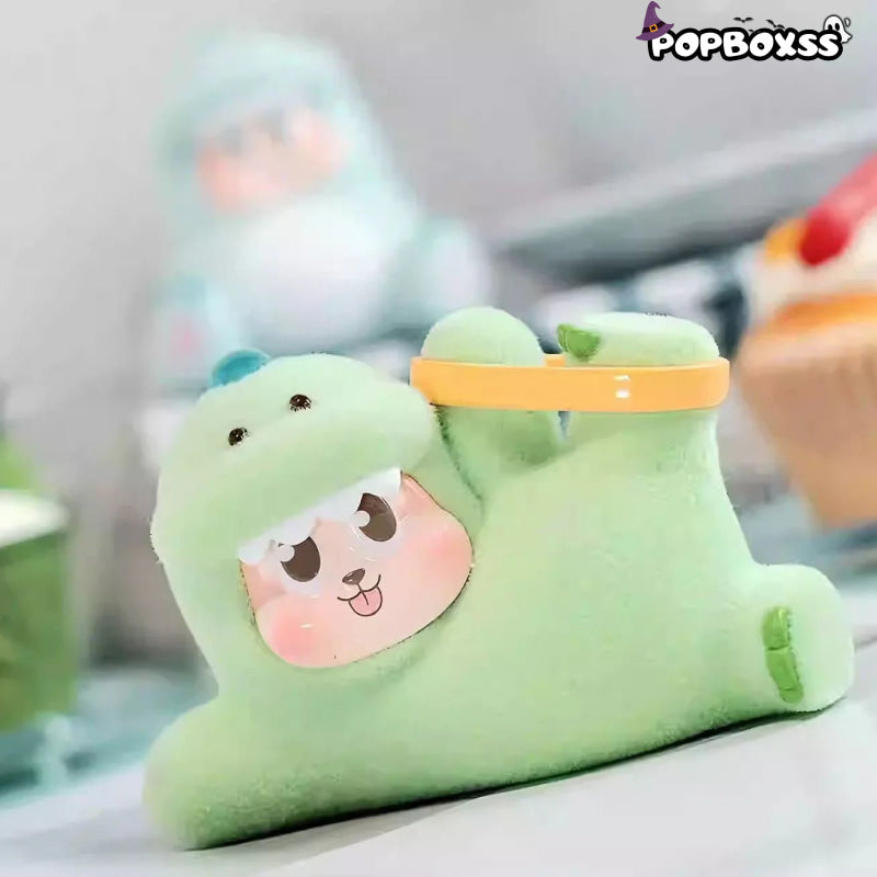 THE SLLO Dinosaur Series PVC Figures. Fuzzy Blind Box - POP BOX