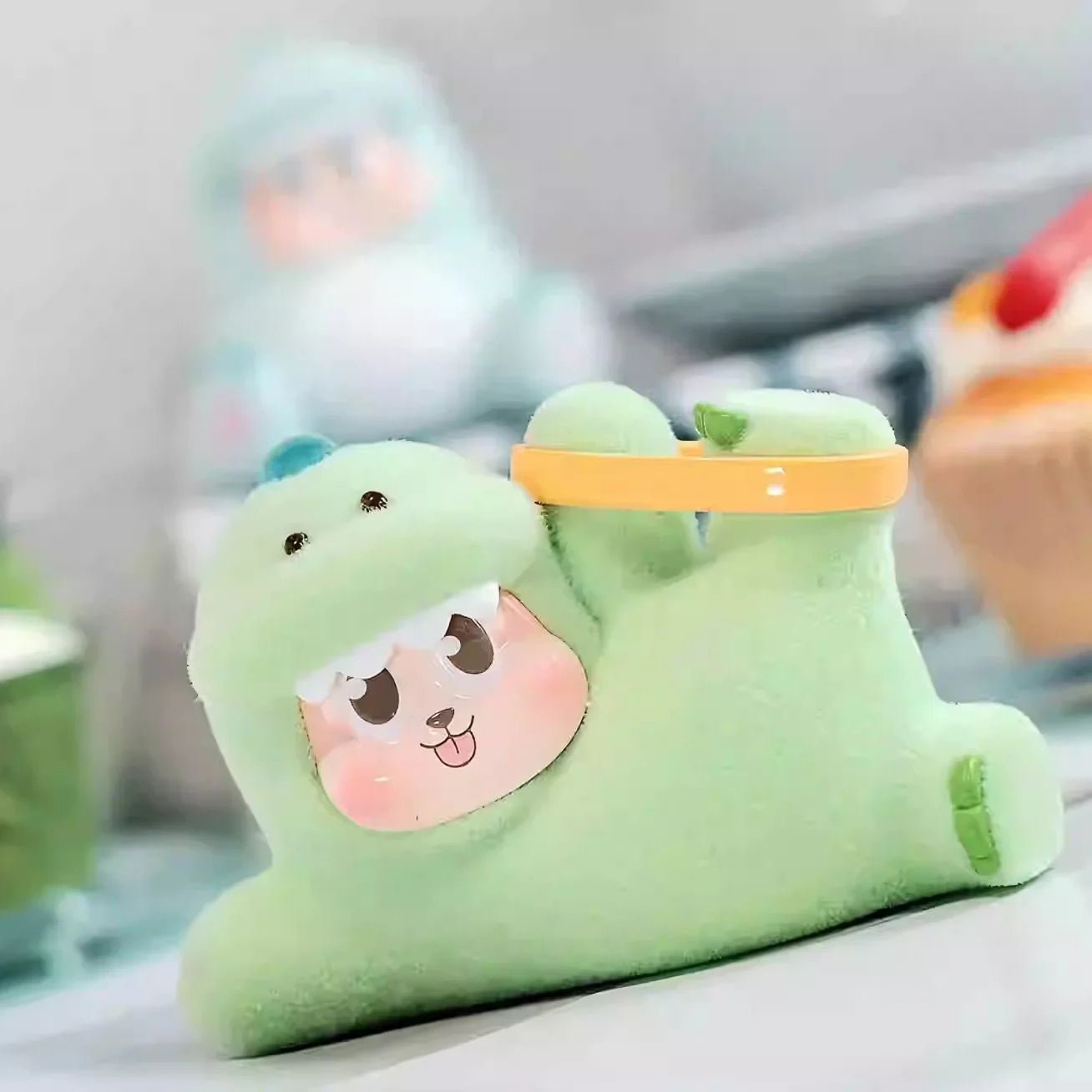 THE SLLO Dinosaur Series PVC Figures. Fuzzy Blind Box - POP BOX