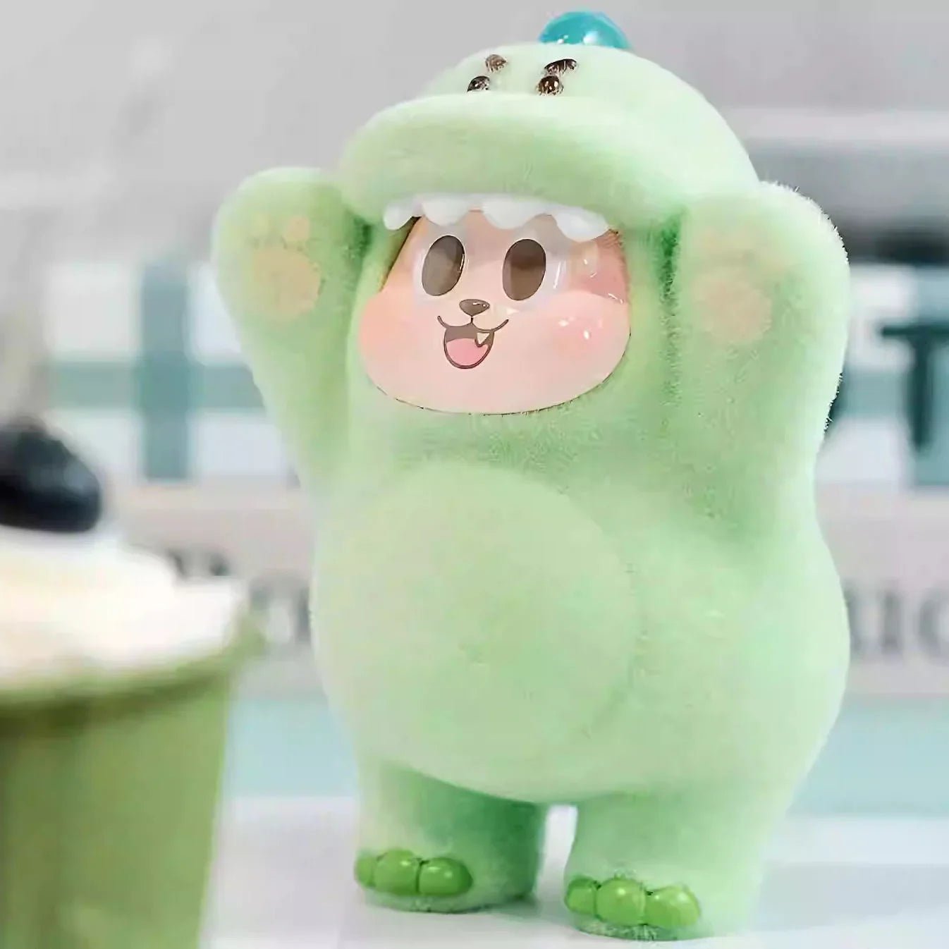 THE SLLO Dinosaur Series PVC Figures. Fuzzy Blind Box - POP BOX