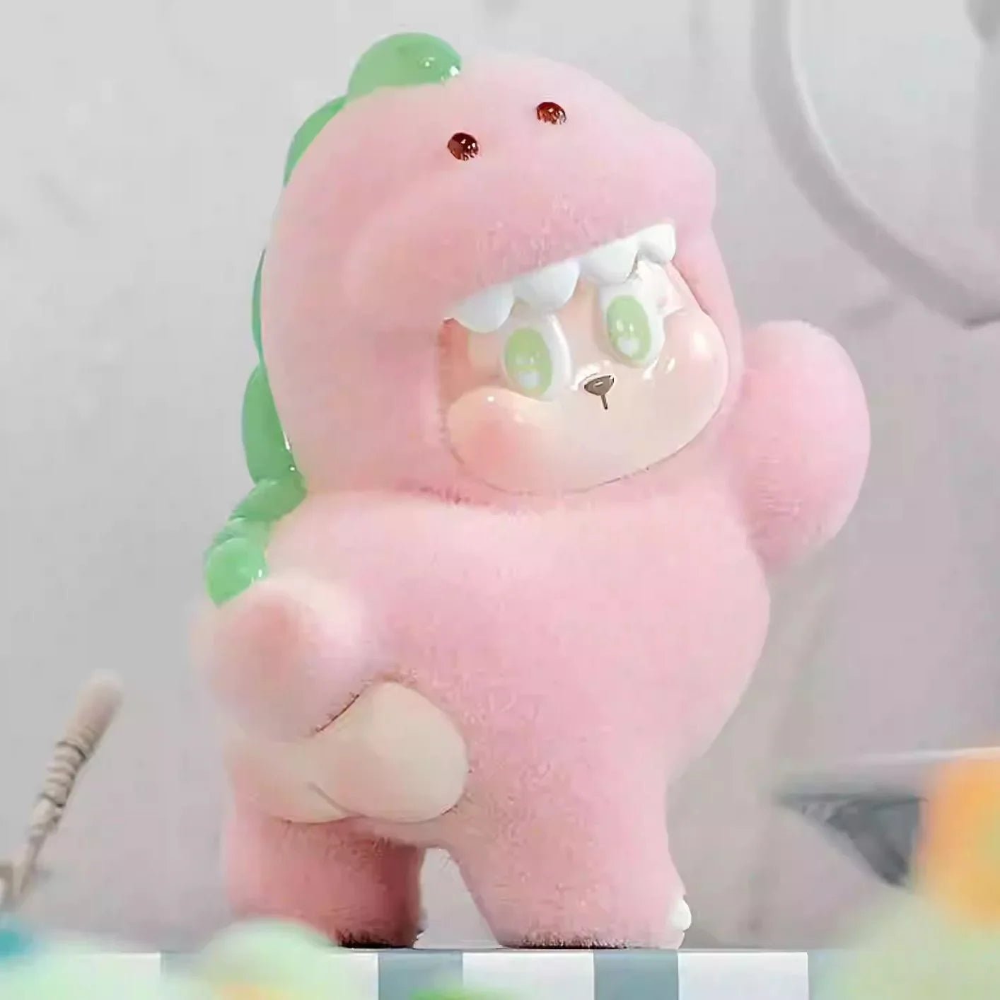 THE SLLO Dinosaur Series PVC Figures. Fuzzy Blind Box - POP BOX