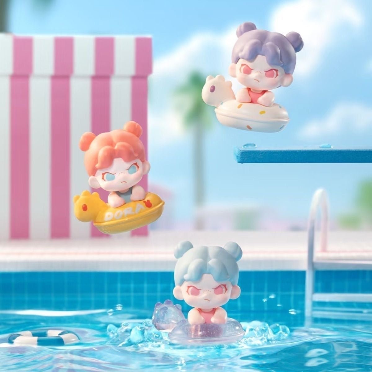TNTSPACE Pool Party Series Mini Beans Figures, Blind Bag - POP BOX