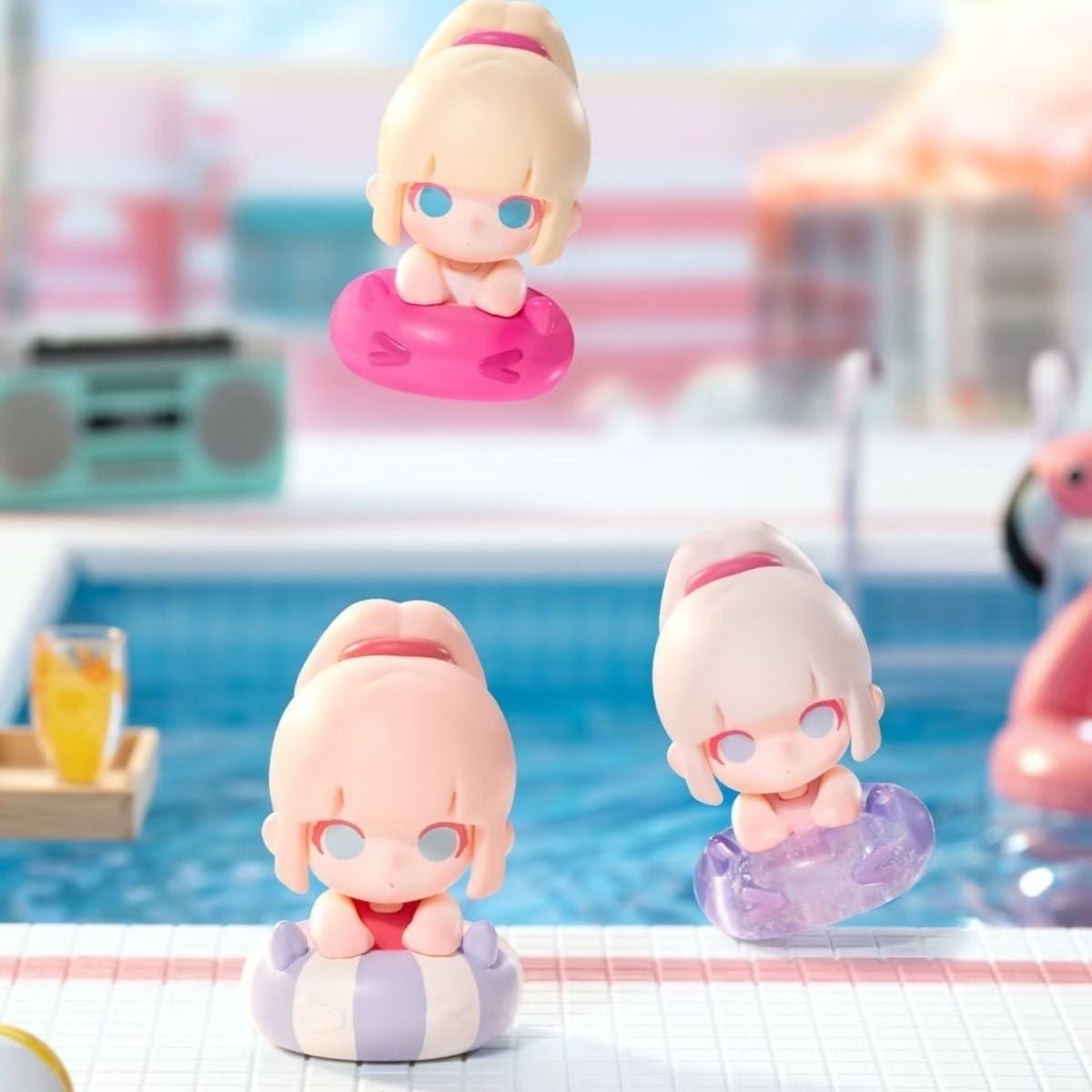 TNTSPACE Pool Party Series Mini Beans Figures, Blind Bag - POP BOX