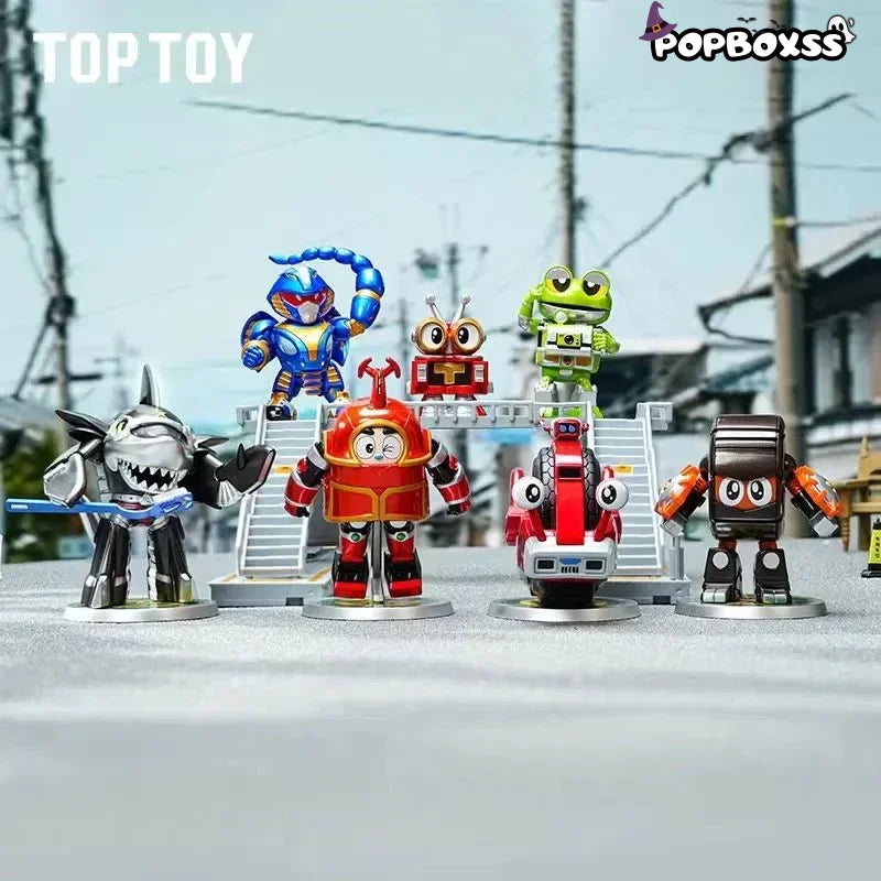 TOPTOYBN FQ Iron Armor Little Treasure Blind Box Second Bomb Kabuda Shark Fish Chili Pepper - POP BOX