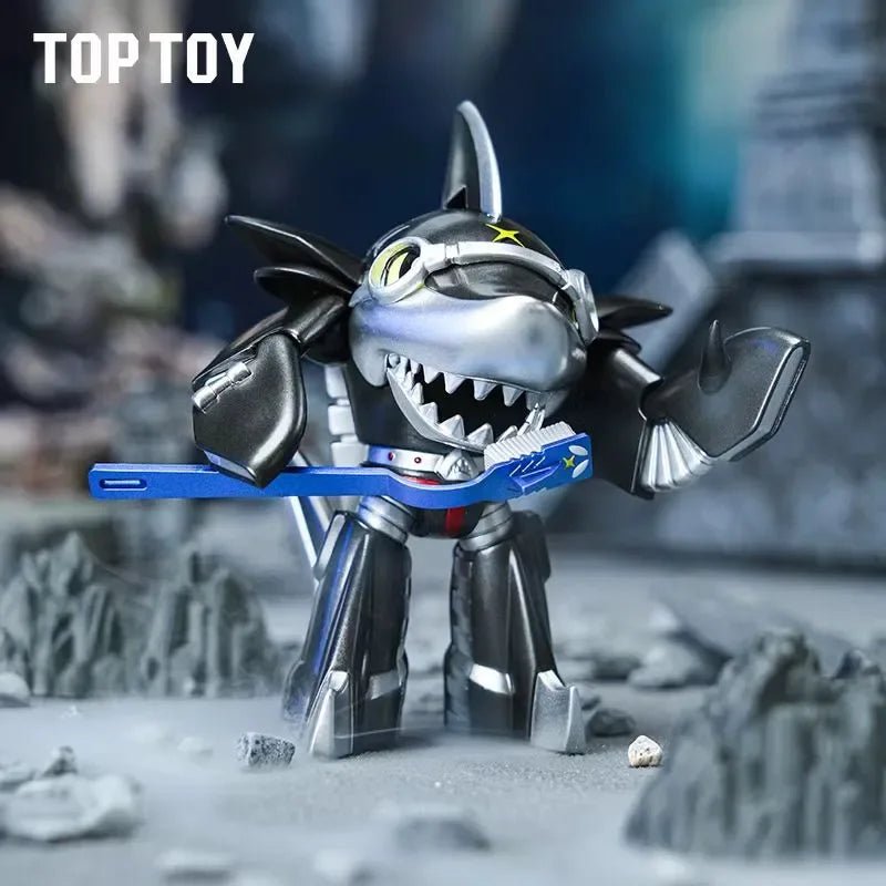 TOPTOYBN FQ Iron Armor Little Treasure Blind Box Second Bomb Kabuda Shark Fish Chili Pepper - POP BOX