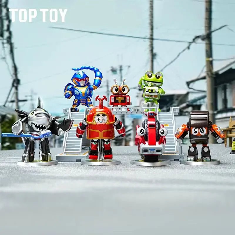 TOPTOYBN FQ Iron Armor Little Treasure Blind Box Second Bomb Kabuda Shark Fish Chili Pepper - POP BOX