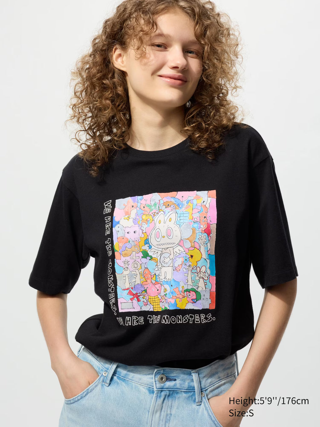 POP MART UT Graphic T-Shirt | THE MONSTERS LABUBU BLACK