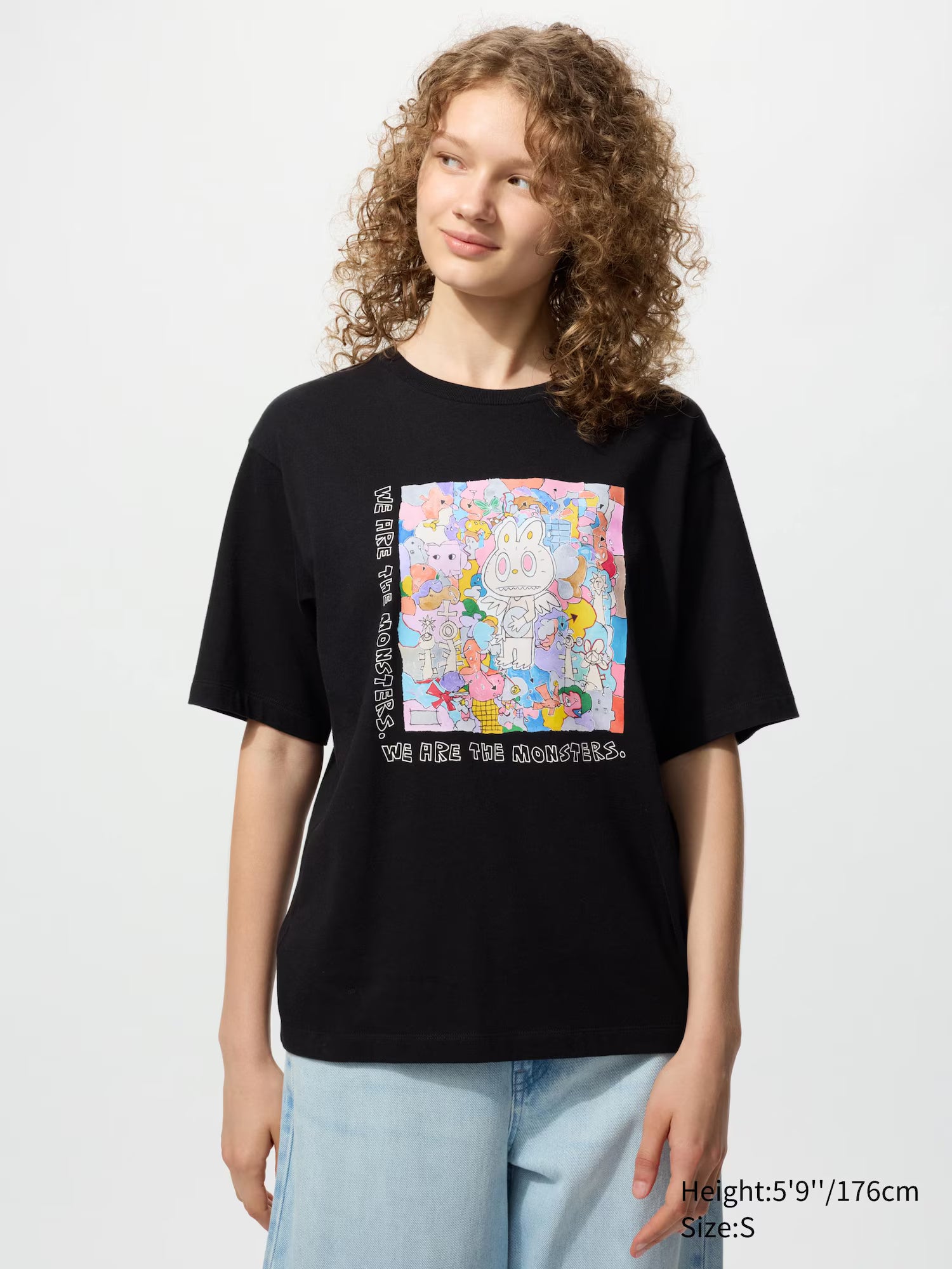 POP MART UT Graphic T-Shirt | THE MONSTERS LABUBU BLACK