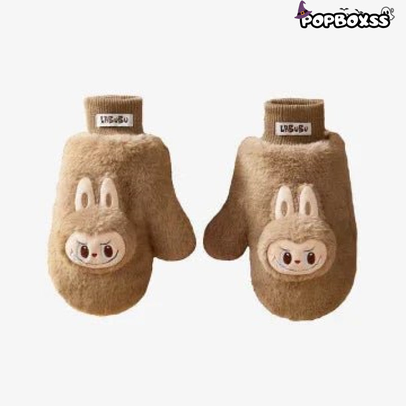 Warm Fluffy Holiday Series - LABUBU Plush Gloves - POP BOX