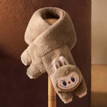 Warm Fluffy Holiday Series - LABUBU Plush scarf - POP BOX