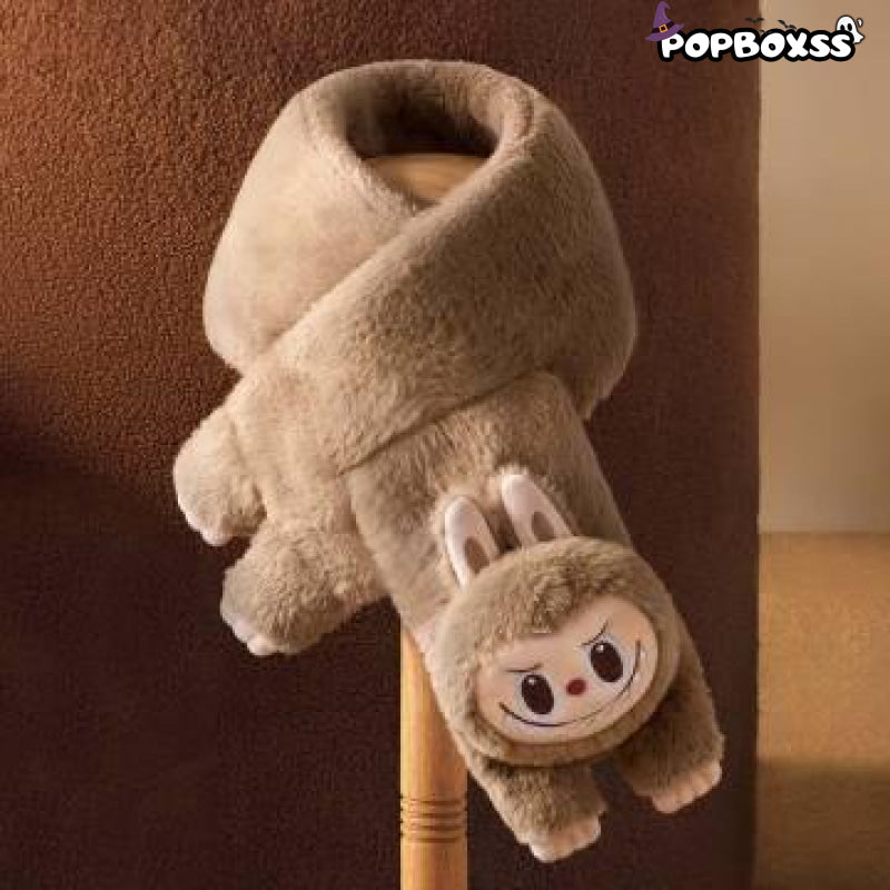 Warm Fluffy Holiday Series - LABUBU Plush scarf - POP BOX