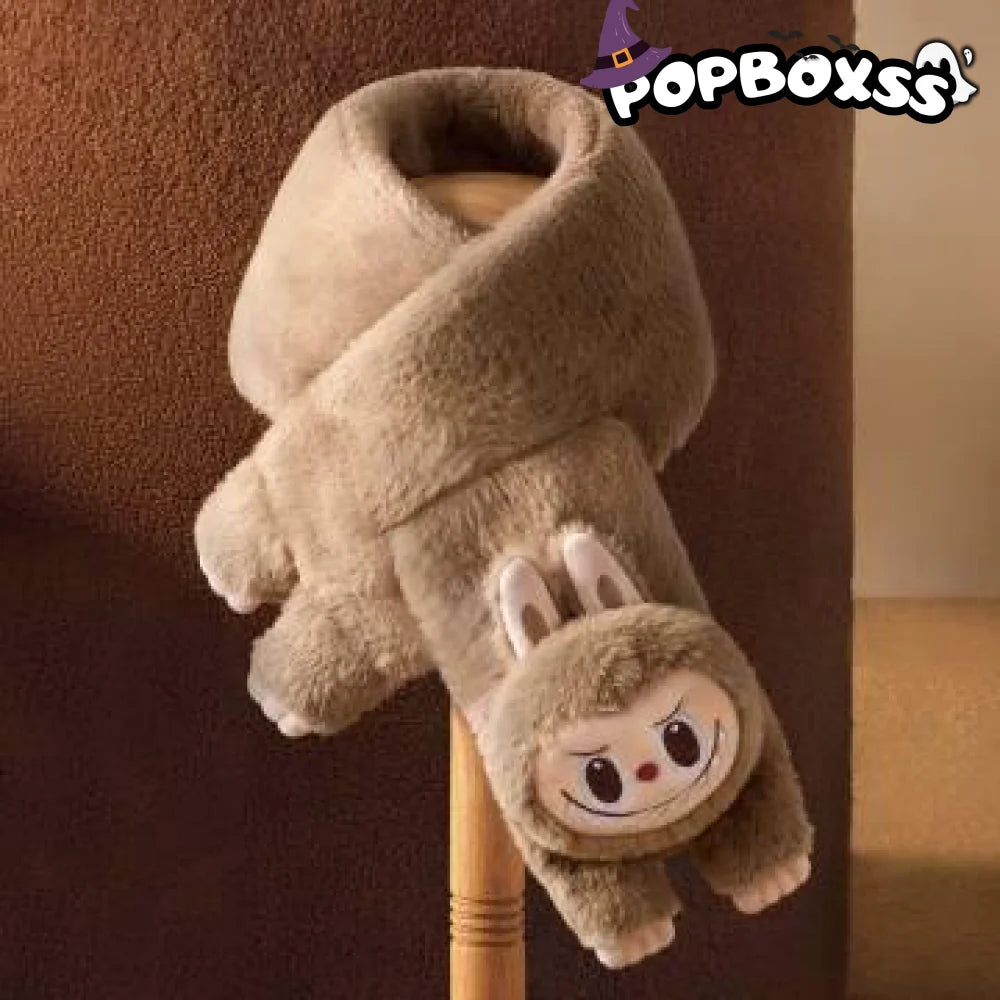 Warm Fluffy Holiday Series - LABUBU Plush scarf - POP BOX