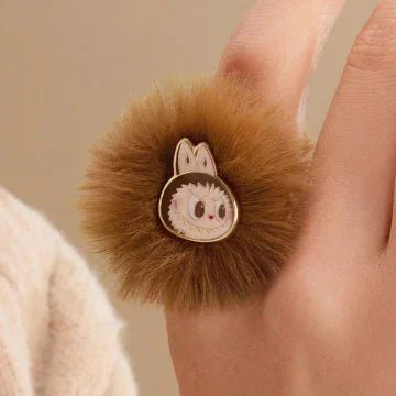 Warm Fluffy Holiday Series - LABUBU Pompom Ring - POP BOX