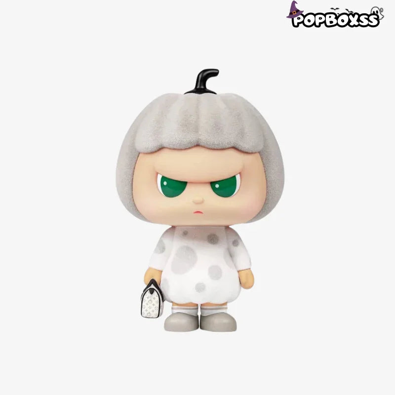 ZCWO Gray flocked pumpkin girl figure 25cm
