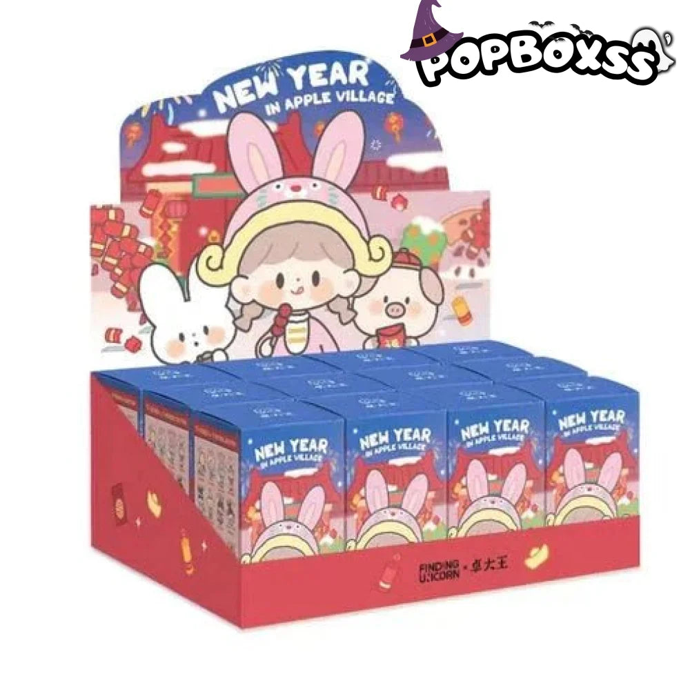 zZoton New Year In Apple Village Series Figures. Blind Box - POP BOX
