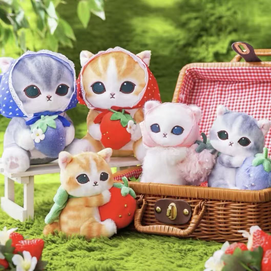 Mofusand MERCI STRAWBERRY V2 Series Plush Pendant (PRE-ORDER) - POPBOXSS