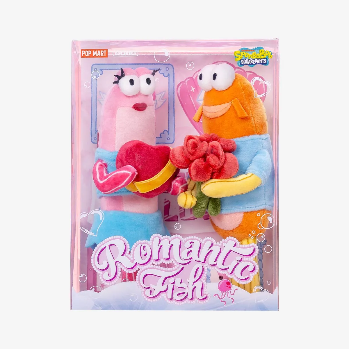 POPMART SpongeBob SquarePants Bikini Bottom romantic fish Vinyl plush pendant(PRE ORDER) - POPBOXSS