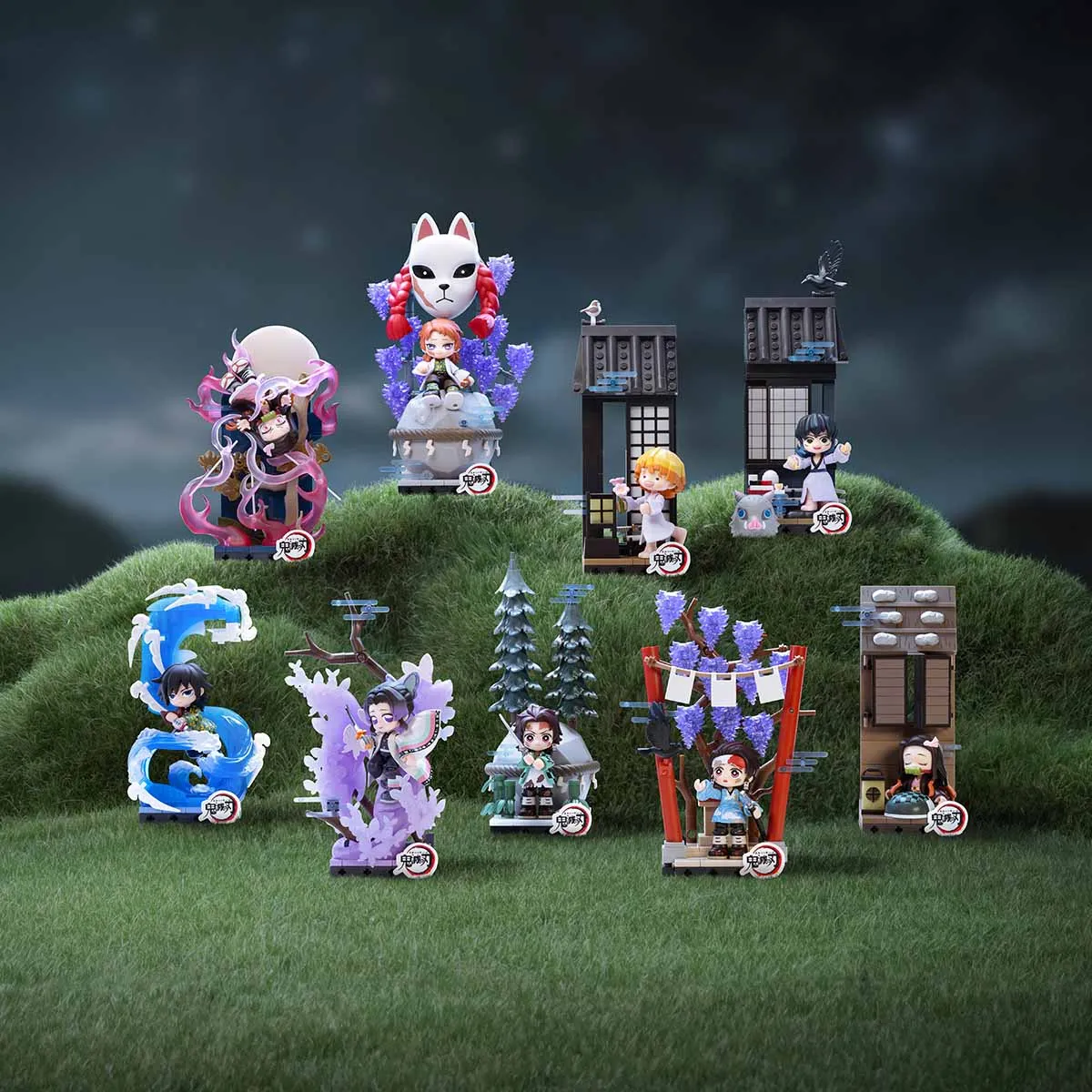 POP MART Demon Slayer Unwavering Resolve Arc Series Block Figures (PRE-ORDER) - POPBOXSS