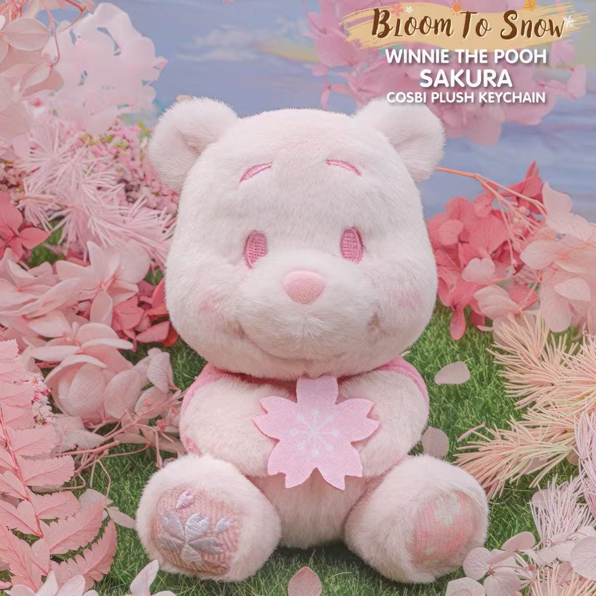 DSN Winnie the Pooh Bloom To Snow Series Cosbi Plush Keychain Collection Blind Box - POPBOXSS