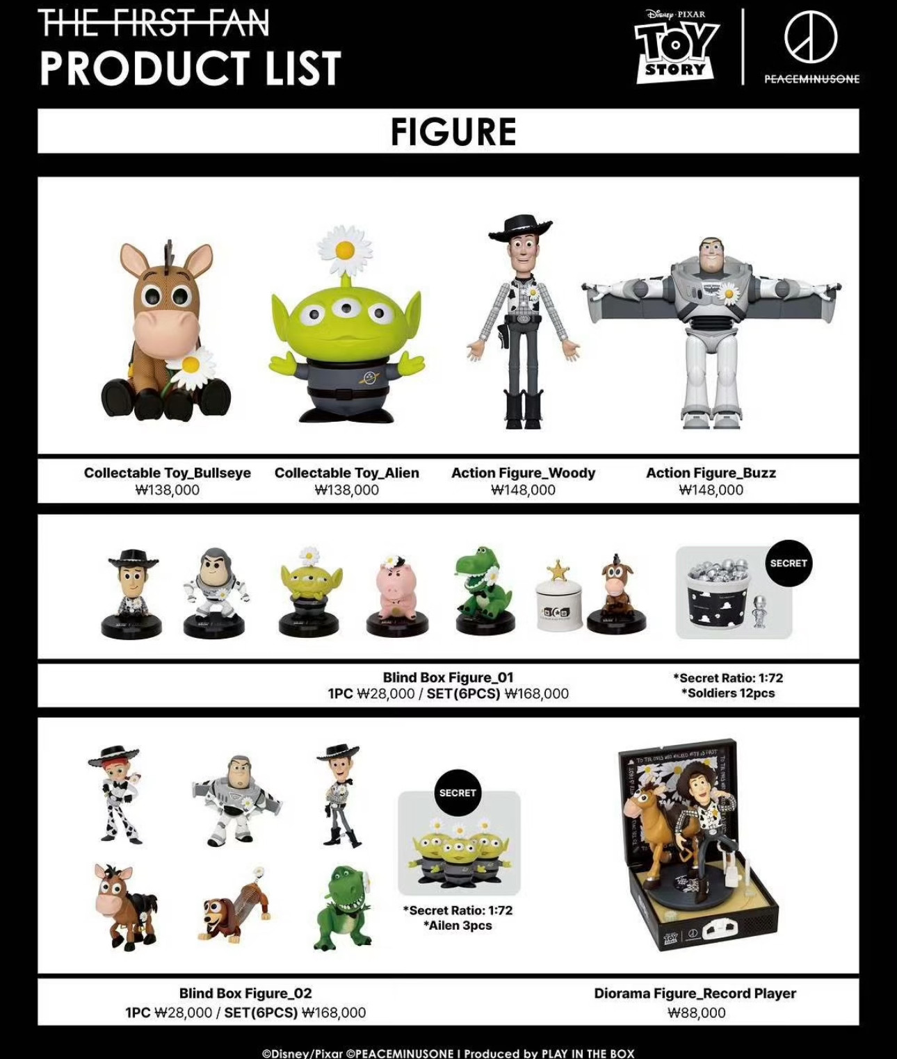 G-Dragon X Toy Story PEACEMINUSONE Plush keychain