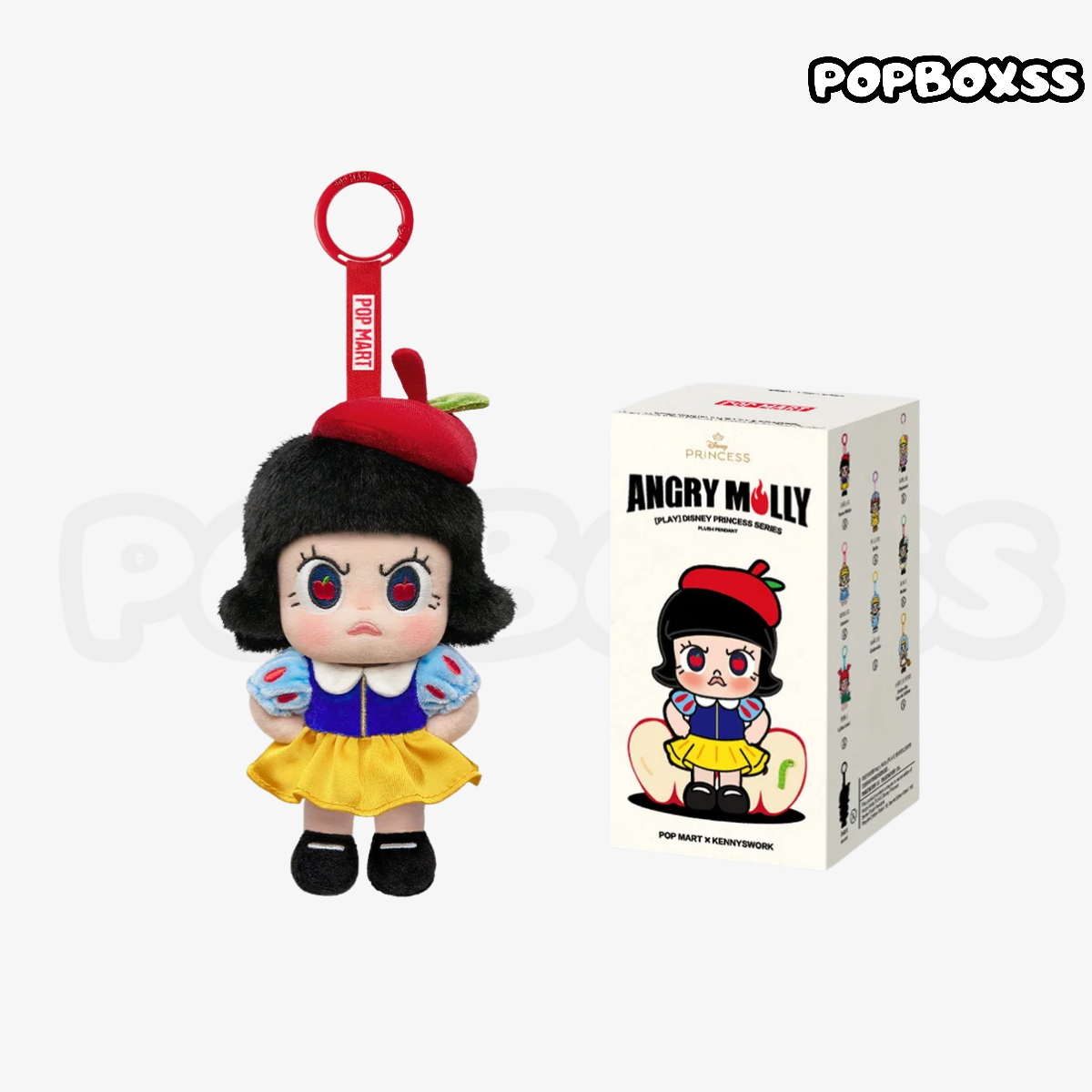 POPMART Angry Molly [PLAY] Disney Princess Series Plush Pendant - POPBOXSS