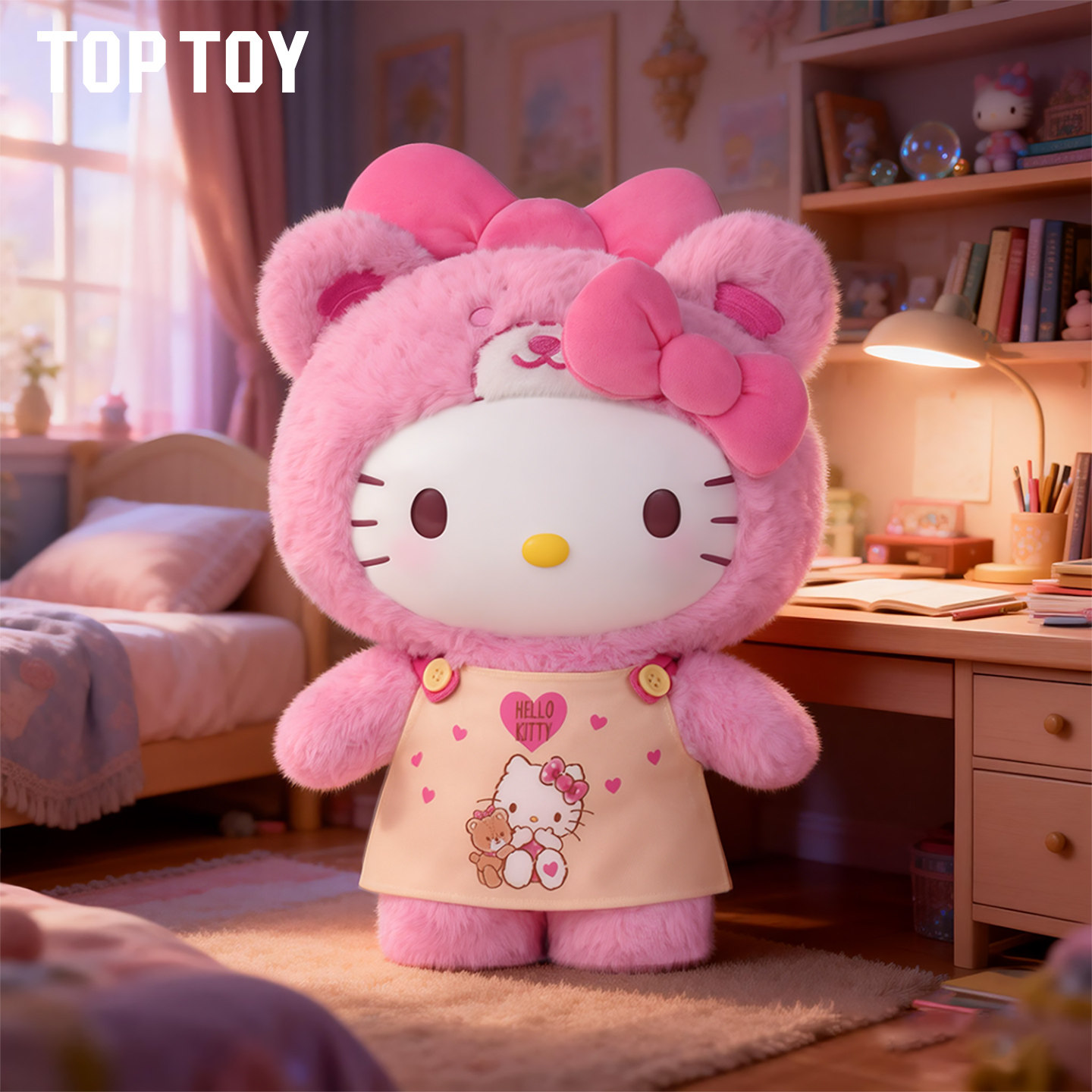 TOP TOY HELLO KITTY Caramel Pajamas peach Pajamas plush toys - POPBOXSS