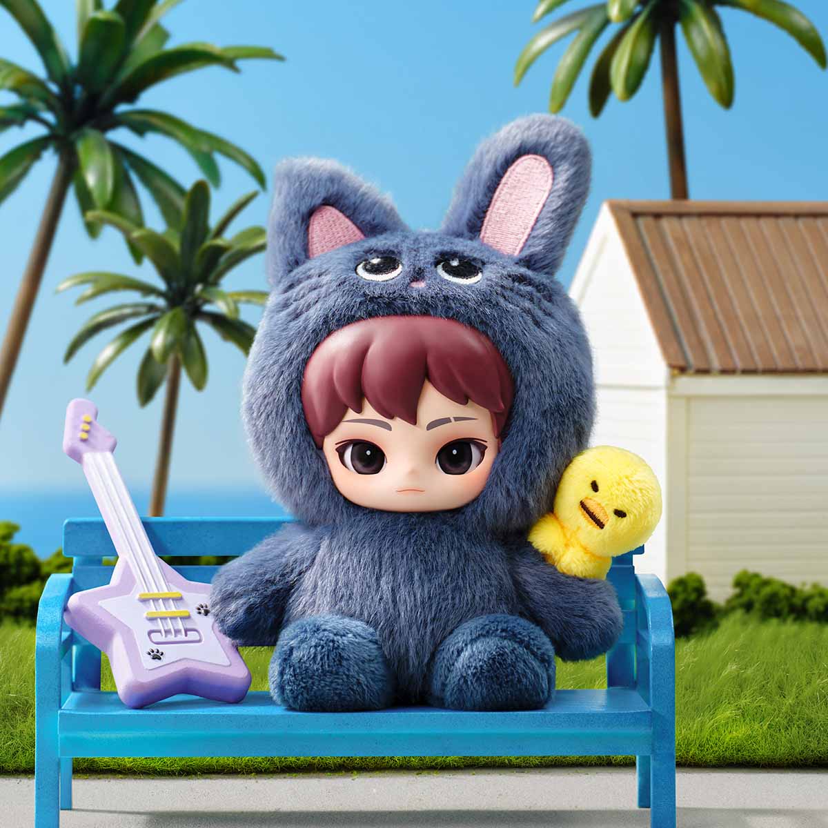 POPMART RIIZE Fluffy Club Series Vinyl Plush Doll Pendant - POPBOXSS