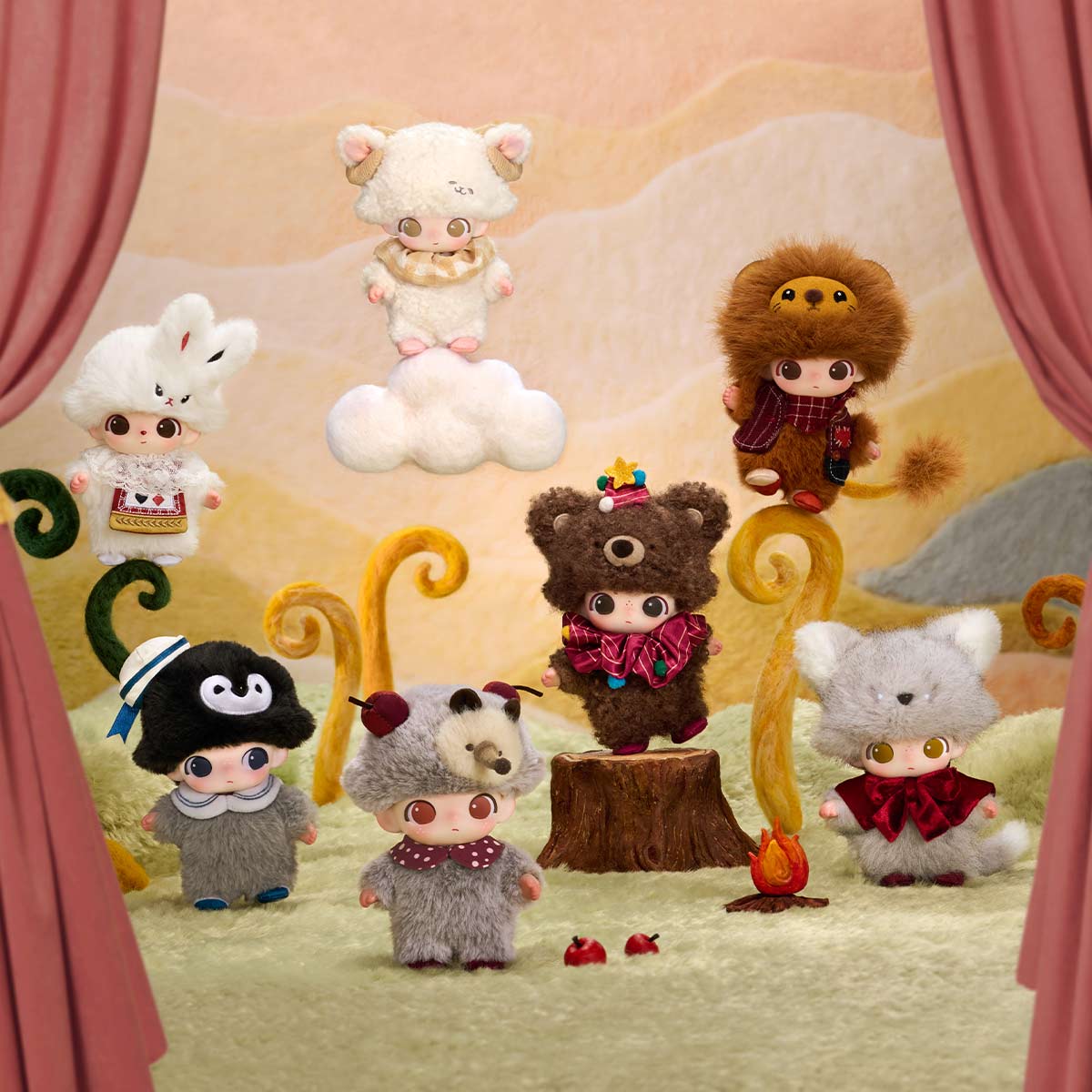 DIMOO The Secret Theatre Club Series - Vinyl Plush Pendant Blind Box - POPBOXSS