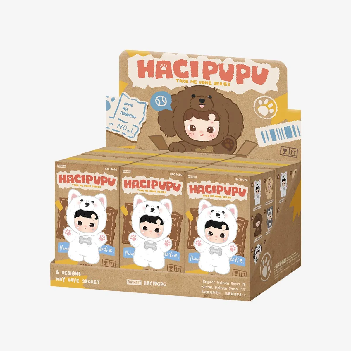 POPMART HACIPUPU Take Me Home Series - Vinly Plush Pendant Blind Box (PRE-ORDER) - POPBOXSS