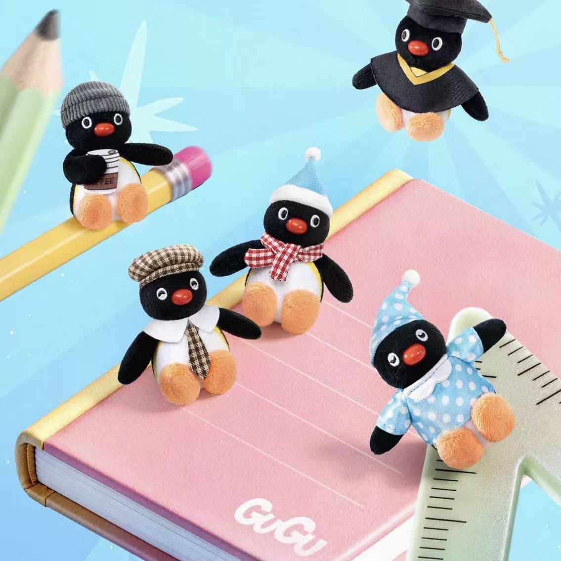 Pingu Gugu Adventure Series Plush Pendant Blind Bag - POPBOXSS