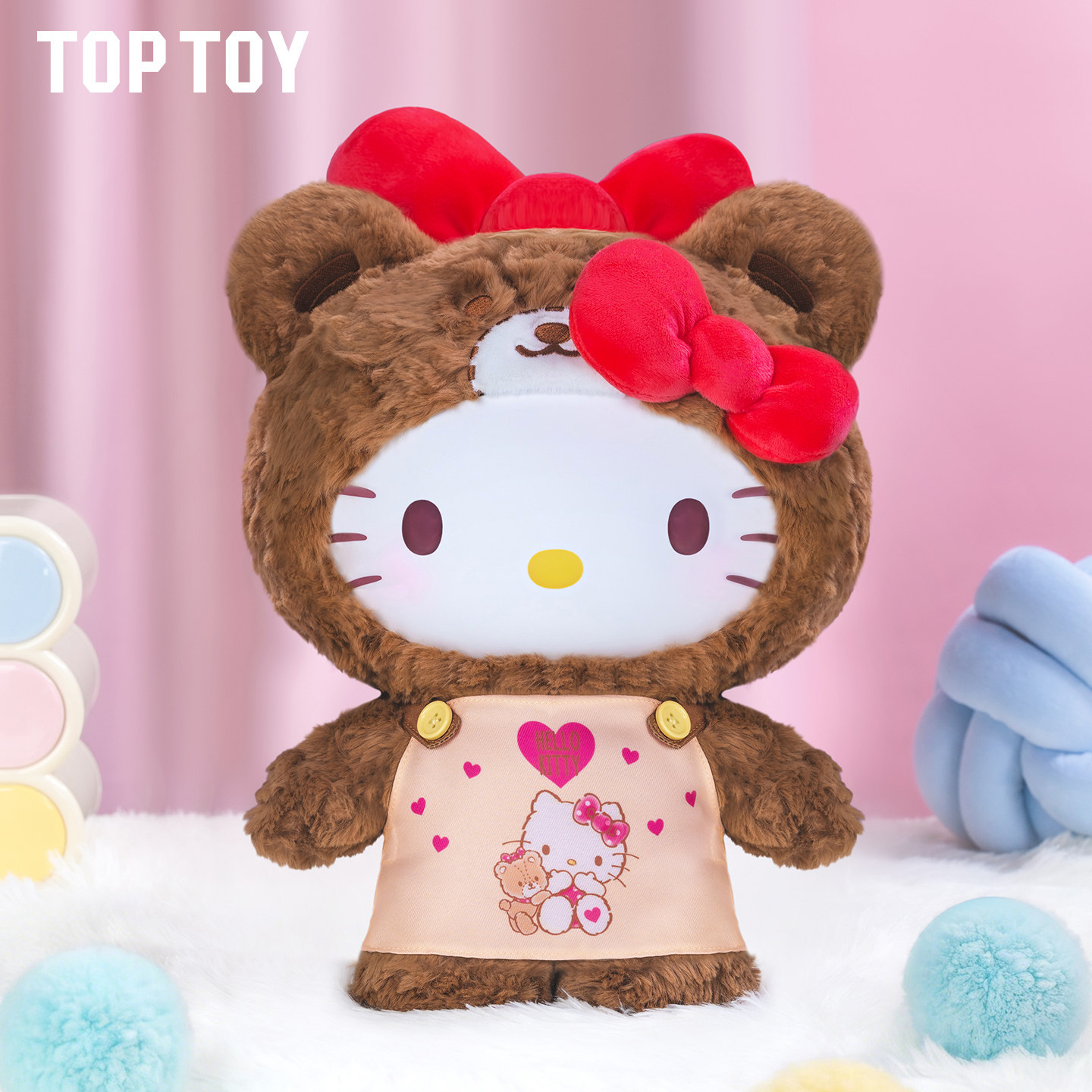 TOP TOY HELLO KITTY Caramel Pajamas peach Pajamas plush toys - POPBOXSS