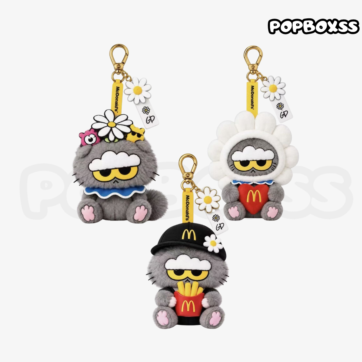 McDonald's X G-Dragon PEACEMINUSONE Plush pendant Set（PRE ORDER）Ships within 45 days - POPBOXSS