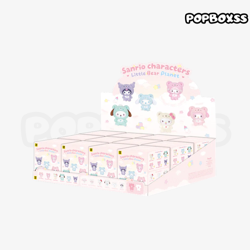 TOP TOY Sanrio characters Little Bear Planet Series Plush Pendant Blind Box - POPBOXSS