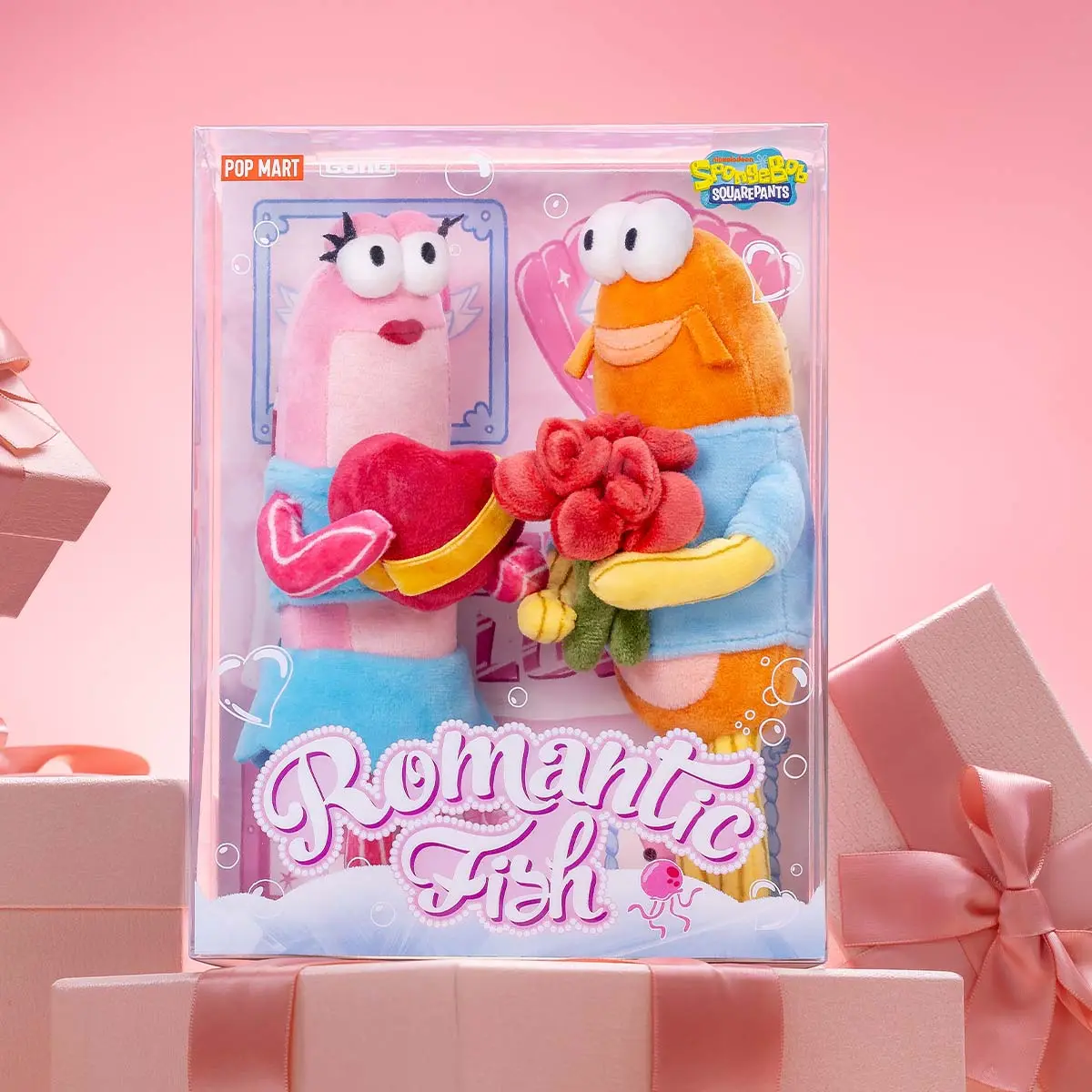 POPMART SpongeBob SquarePants Bikini Bottom romantic fish Vinyl plush pendant(PRE ORDER) - POPBOXSS