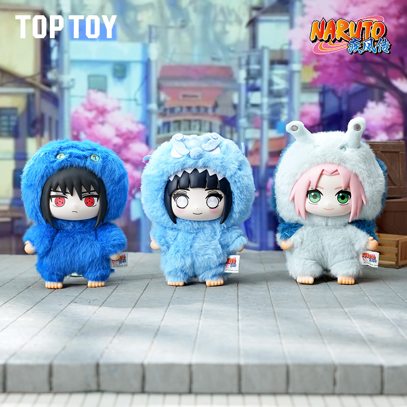 TOPTOY Naruto Shippuden Cute Beast Party Series Vinyl Plush Naruto Kakashi Uchi Blind Box - POPBOXSS