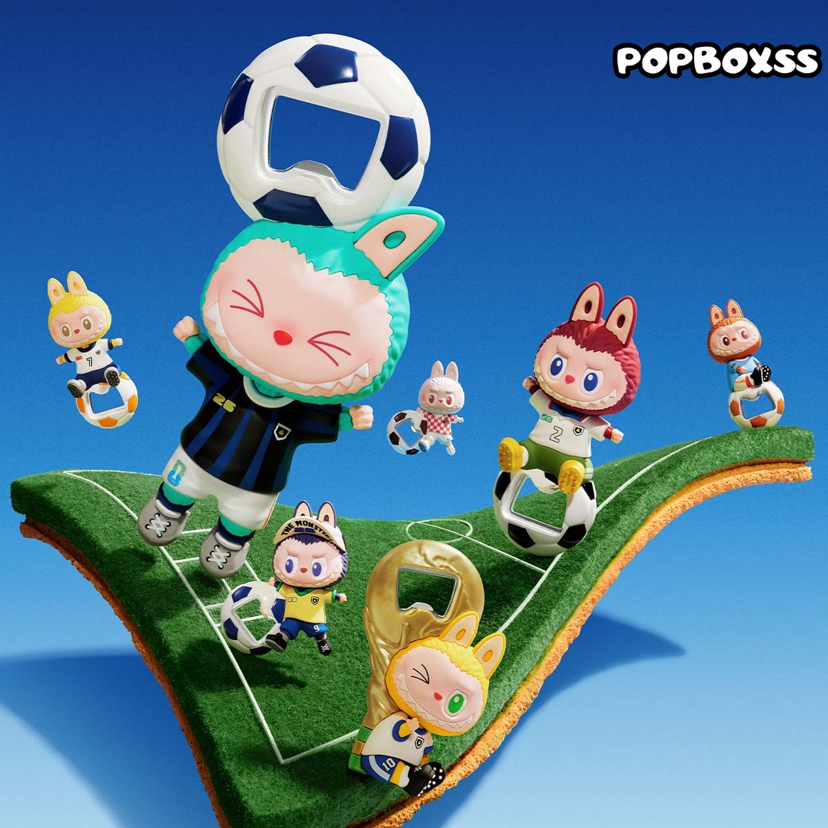 THE MONSTERS × FIFA SERIES - Bottle Opener Fridge Magnet Blind Box(PRE-ORDER) - POPBOXSS
