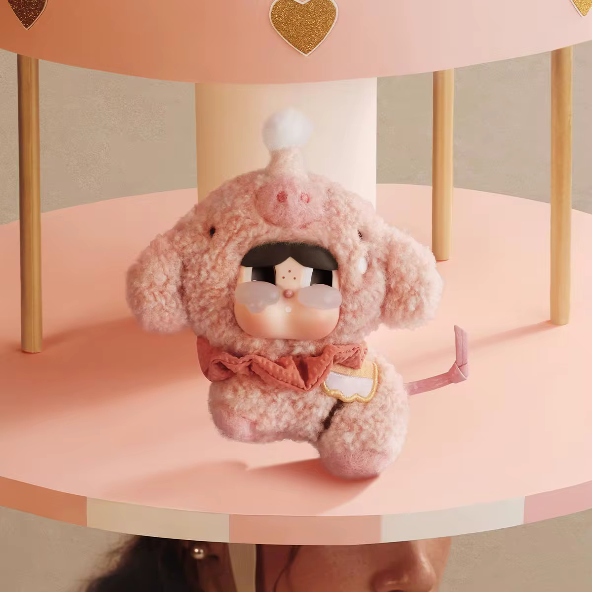 POPMART CRYBABY Crying Round n Round Series - Vinyl Plush Pendant Blind Box - POPBOXSS