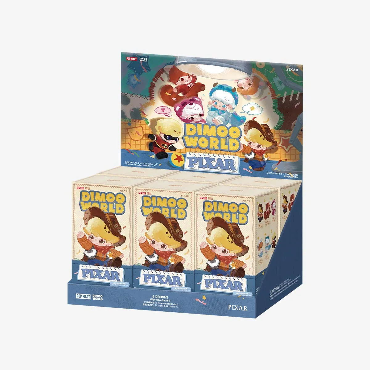 POPMART DIMOO WORLD x PIXAR Series - Vinyl PlushPendant Blind Box(PRE ORDER) - POPBOXSS