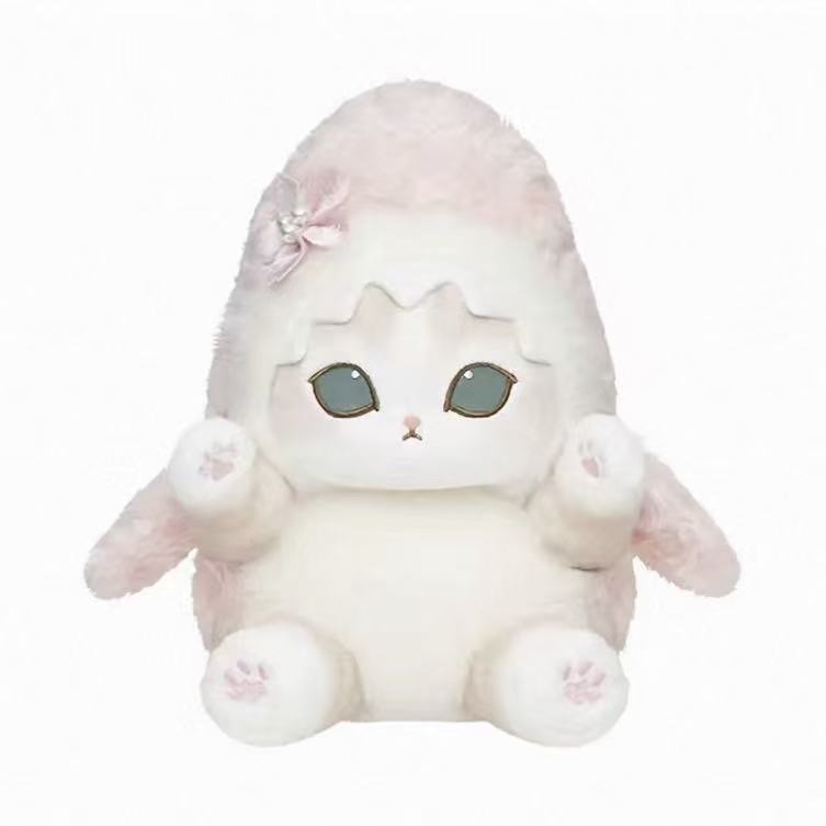 Mofusand Cherry Blossom Pink Series Plush Doll And Keychain - POPBOXSS