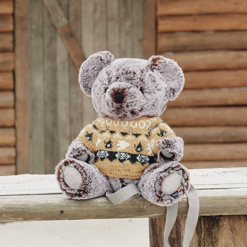 HIRONO Living Wild Snow Frost Plush Bear bag - POPBOXSS