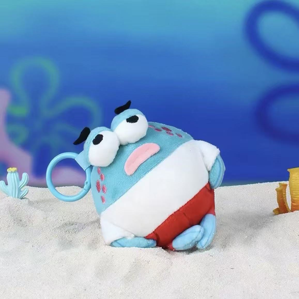 SpongeBob SquarePants Bikini Bottom Chubby Fish Series Plush Pendant Blind Box - POPBOXSS