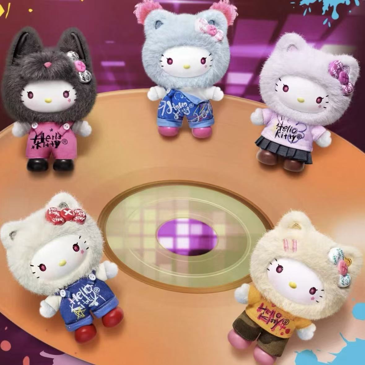 SANRIO HK Graffiti Series Plush Pendant Blind Box - POPBOXSS