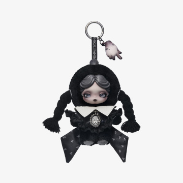SKULLPANDA × Wednesday Plush（Classic Dress Version） - POPBOXSS