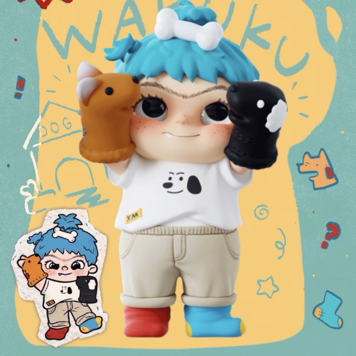 WAKUKU BACK TO CHILDH OOD WITH WAKUKU blind box - POPBOXSS