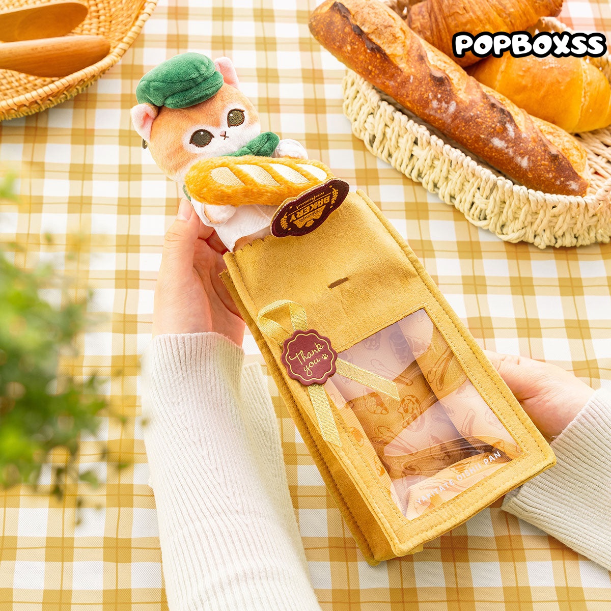 mofusand Mofumofu Bakery Baker Cat Mascot Keychain(PRE-ORDER) - POPBOXSS
