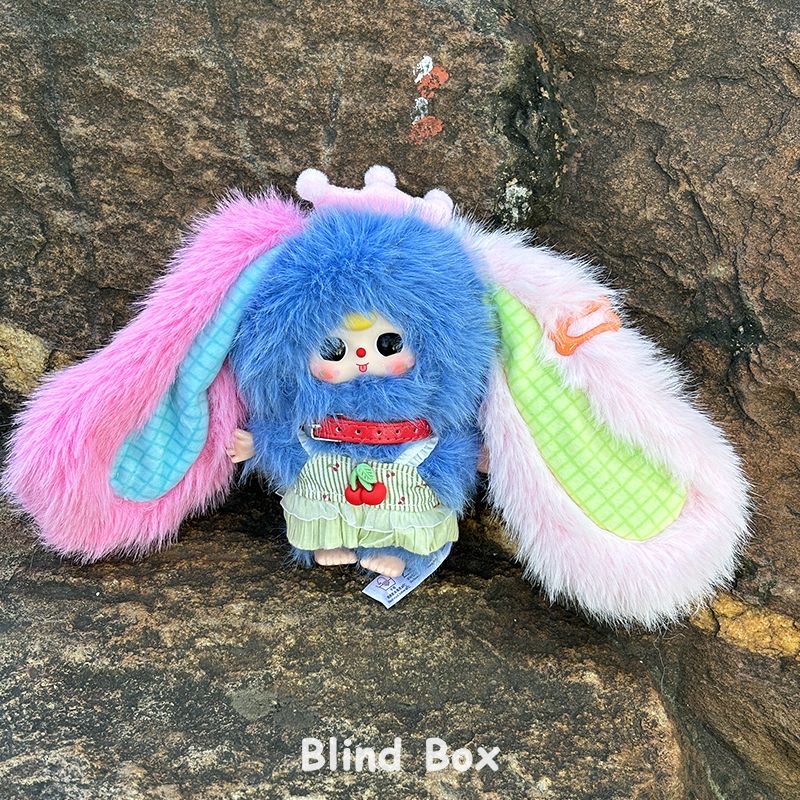 baby three miniature bunny Vinyl plush pendant blind box - POPBOXSS