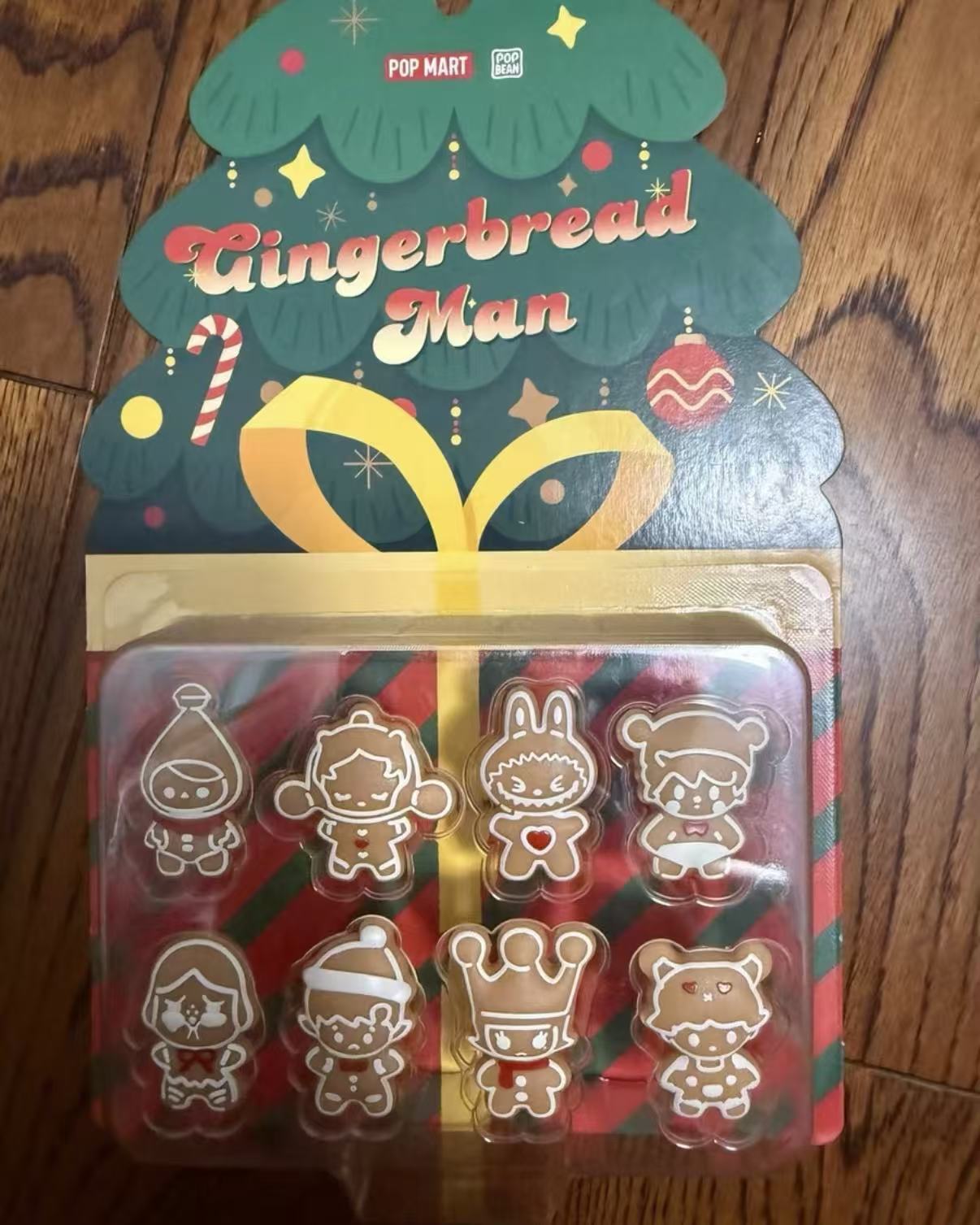 POPMART BEAN Christmas Gingerbread Man Cute Piece Set - POPBOXSS
